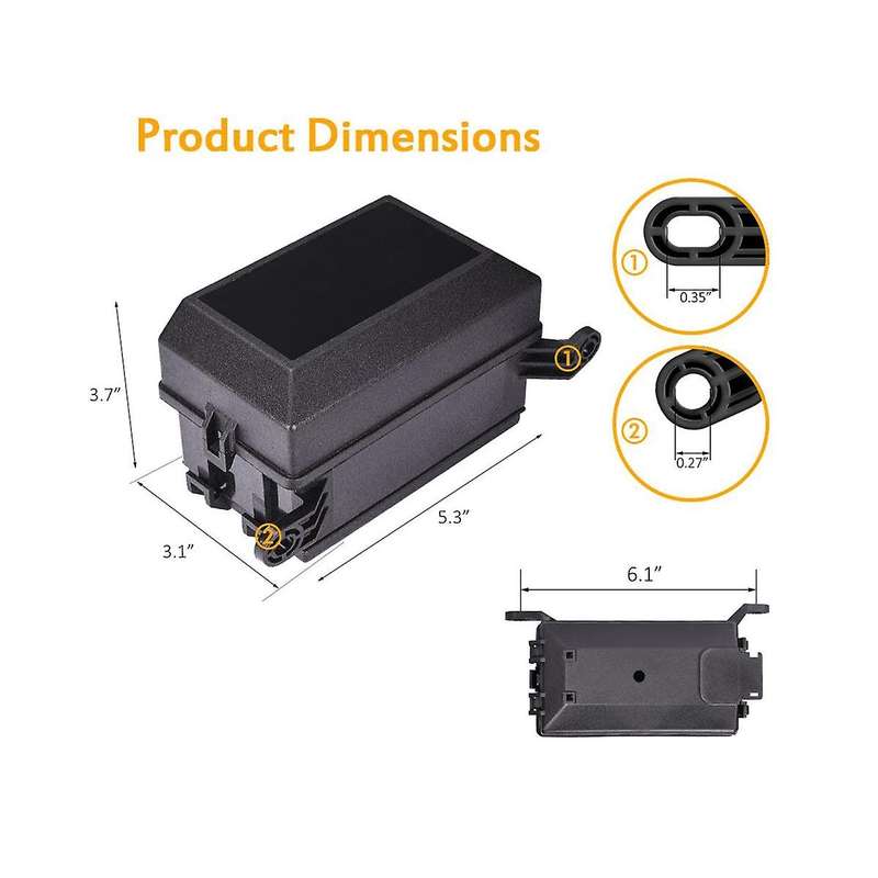 Car 6-way Fuse Box Relay Junction Box Fuse Bracket Block Car Supplies