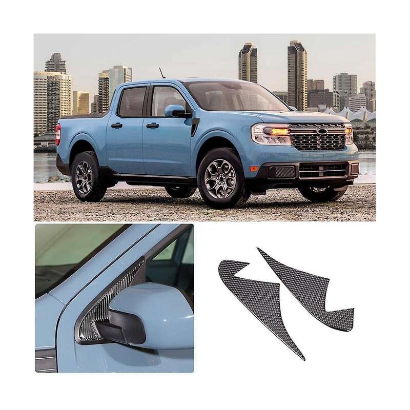Car A Pillar Triangle Cover Decorative Trim Stickers for 2022 2023 Accessories - Soft Carbon Fiber