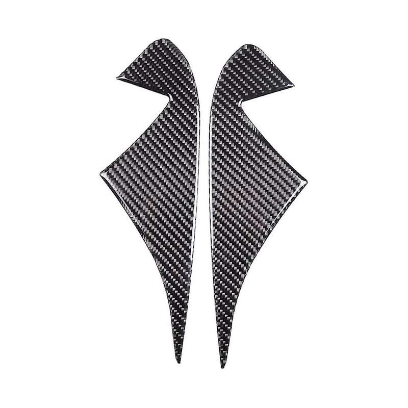 Car A Pillar Triangle Cover Decorative Trim Stickers for 2022 2023 Accessories - Soft Carbon Fiber