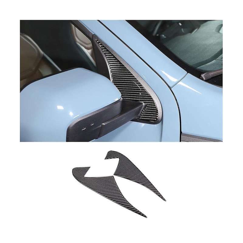 Car A Pillar Triangle Cover Decorative Trim Stickers for 2022 2023 Accessories - Soft Carbon Fiber