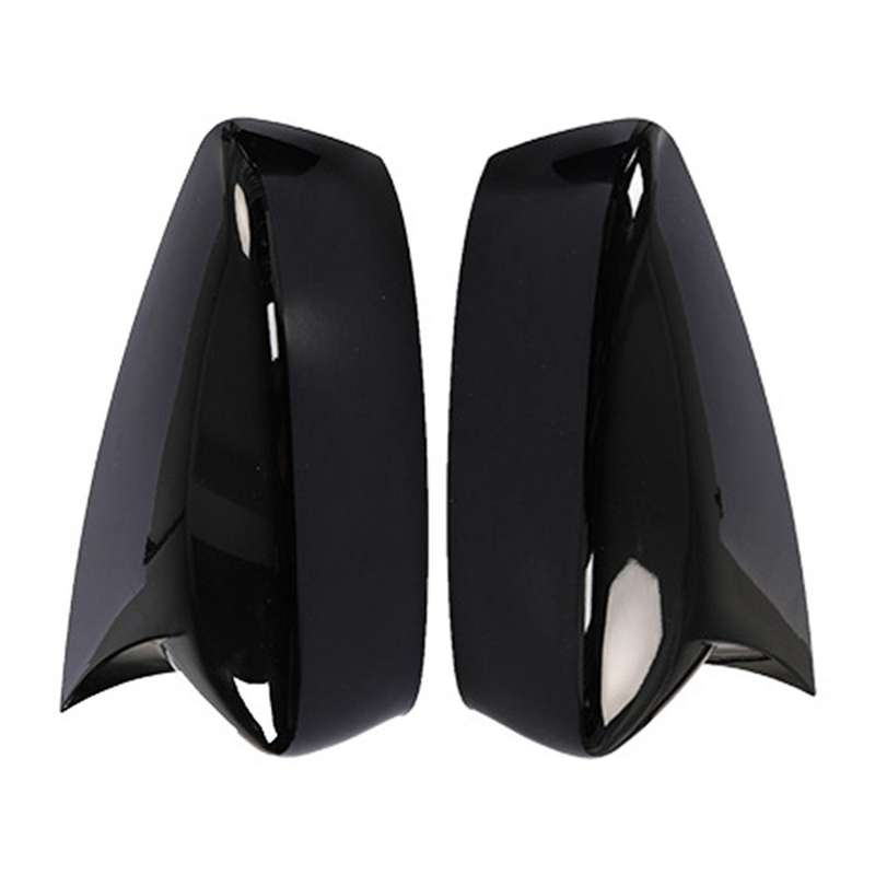 Car ABS Black External Side Door Rear View Mirror Cover Mirror Cap for Axela 2017-2018
