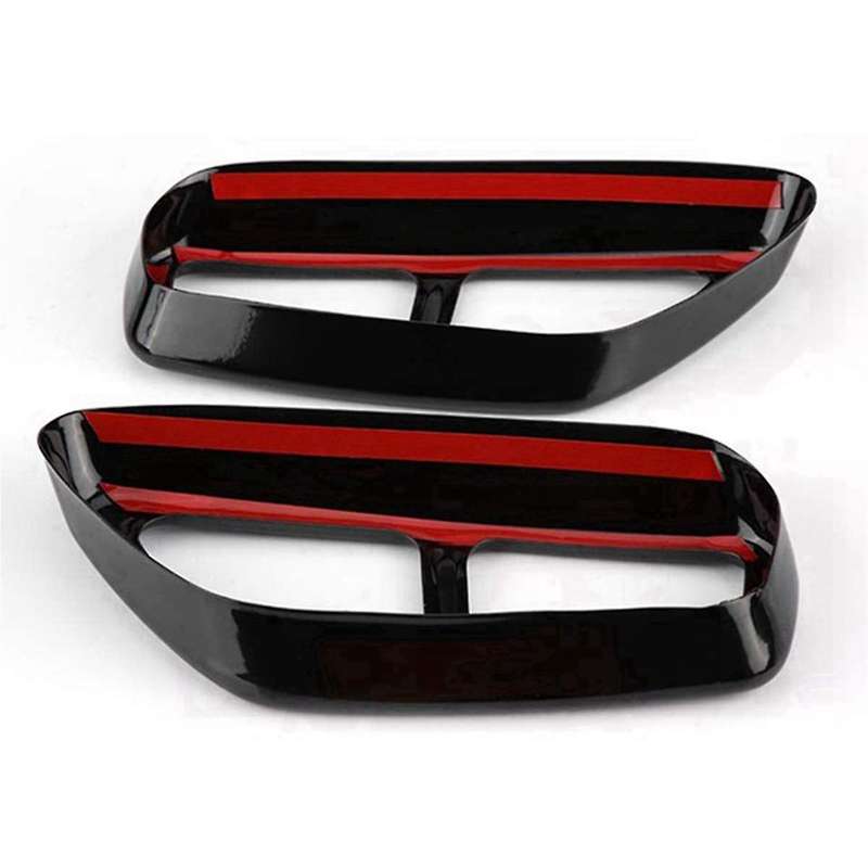 Car Abs Black Exhaust Tailpipe Cover Trim for 5 Series G30 528li 530li 2017-2018