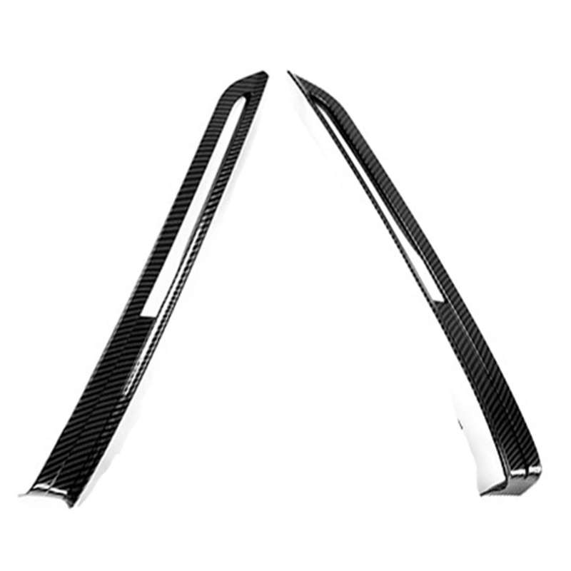 Car ABS Carbon Fiber Front Bumper Fog Light Lamp Frame Cover Trim for CX30 -30 2020 2021