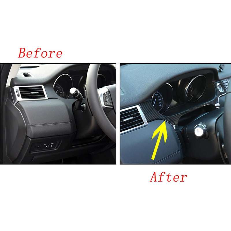 Car ABS Carbon Fiber Dashboard Decoration Frame Cover Trim for Sport 2015-2019