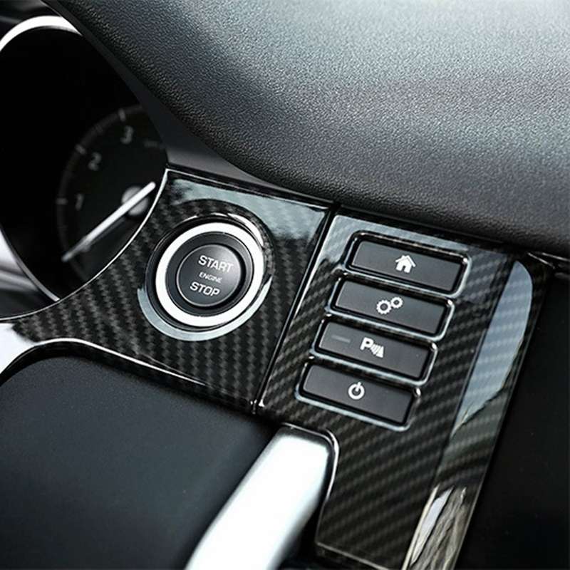 Car ABS Carbon Fiber Dashboard Decoration Frame Cover Trim for Sport 2015-2019
