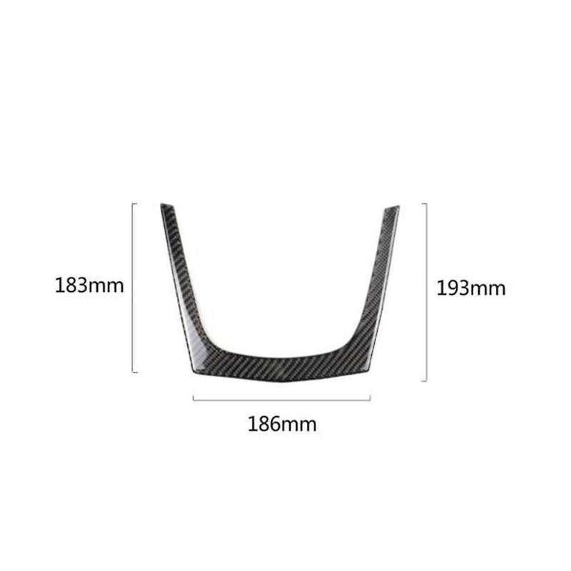 Car Abs Carbon Fiber Center Control Panel U-shaped Frame Cover Trim Fit for Xt5 2016-2017