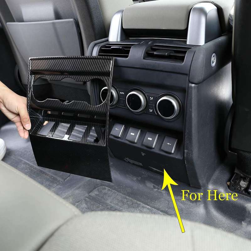Car ABS Carbon Fiber Armrest Box Rear Protect Cover Trim for 110 2020