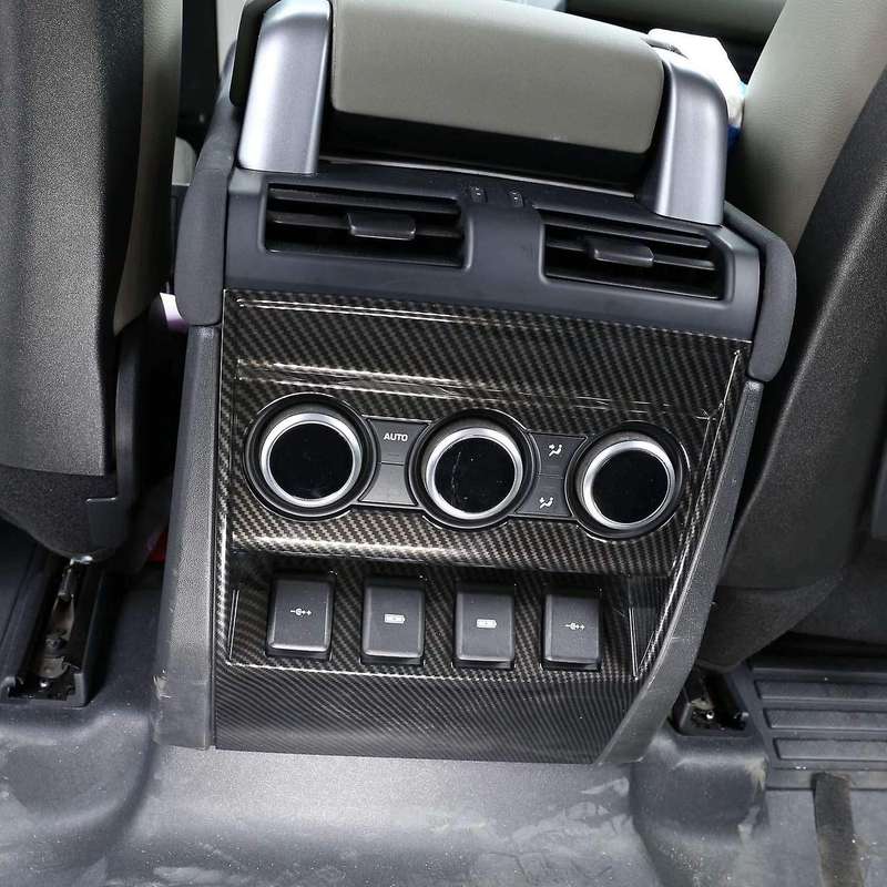 Car ABS Carbon Fiber Armrest Box Rear Protect Cover Trim for 110 2020