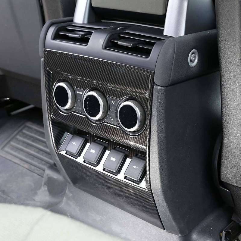Car ABS Carbon Fiber Armrest Box Rear Protect Cover Trim for 110 2020