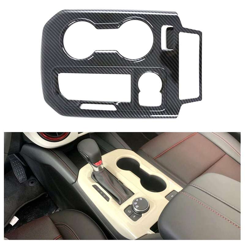Car ABS Carbon Fiber Gear Shift Panel Decoration Cover Trim for 2019-2020 Accessories