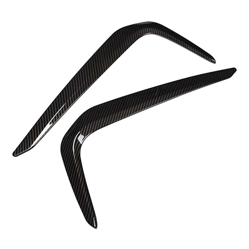 Car ABS Carbon Fiber Front Fog Lamp Eyebrow Frame Decoration Sticker Trim for - 5 Series G30 G38 201