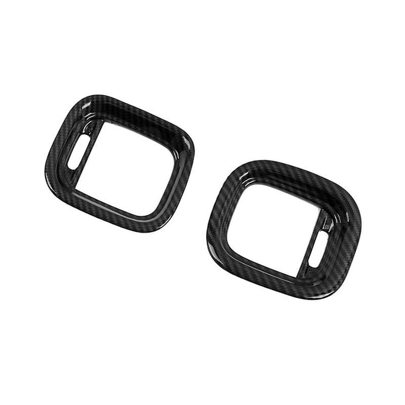 Car Abs Carbon Fiber Interior Dashboard Side Outlet Cover Trim for Charger 2015-2020 Lhd