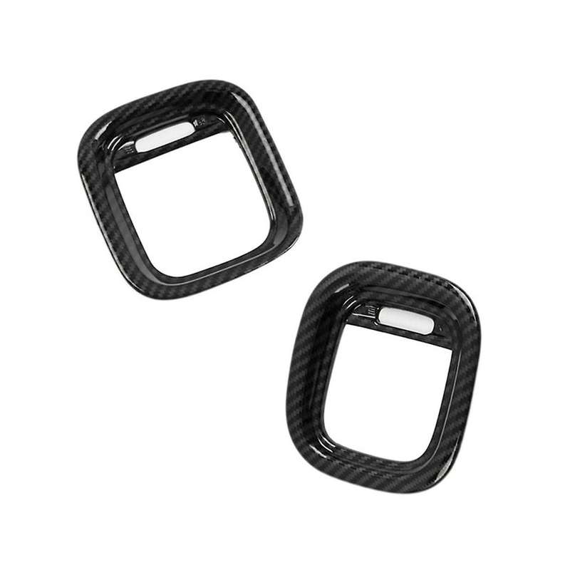 Car Abs Carbon Fiber Interior Dashboard Side Outlet Cover Trim for Charger 2015-2020 Lhd