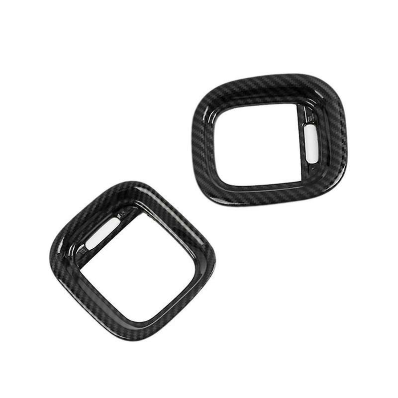 Car Abs Carbon Fiber Interior Dashboard Side Outlet Cover Trim for Charger 2015-2020 Lhd