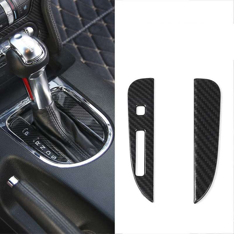 Car ABS Carbon Fiber Gear Shift Panel Cover Trims Decor Frame Stickers for 2015 2016 2017