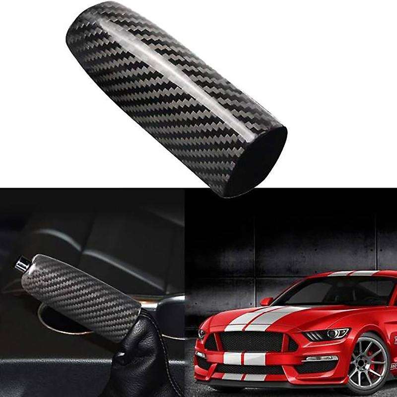 Car ABS Carbon Fiber Handbrake Cover Grip Handle Lever Brake Handle Cover for 2015-2021