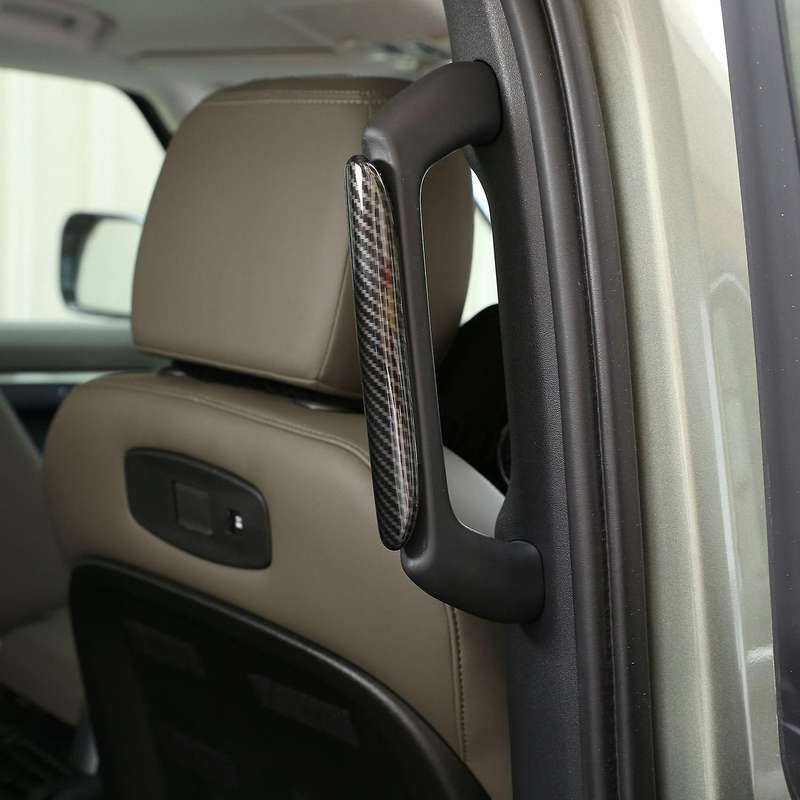 Car ABS Carbon Fiber Rear Handle Decoration Strip Cover Trim Accessories for 110 2020