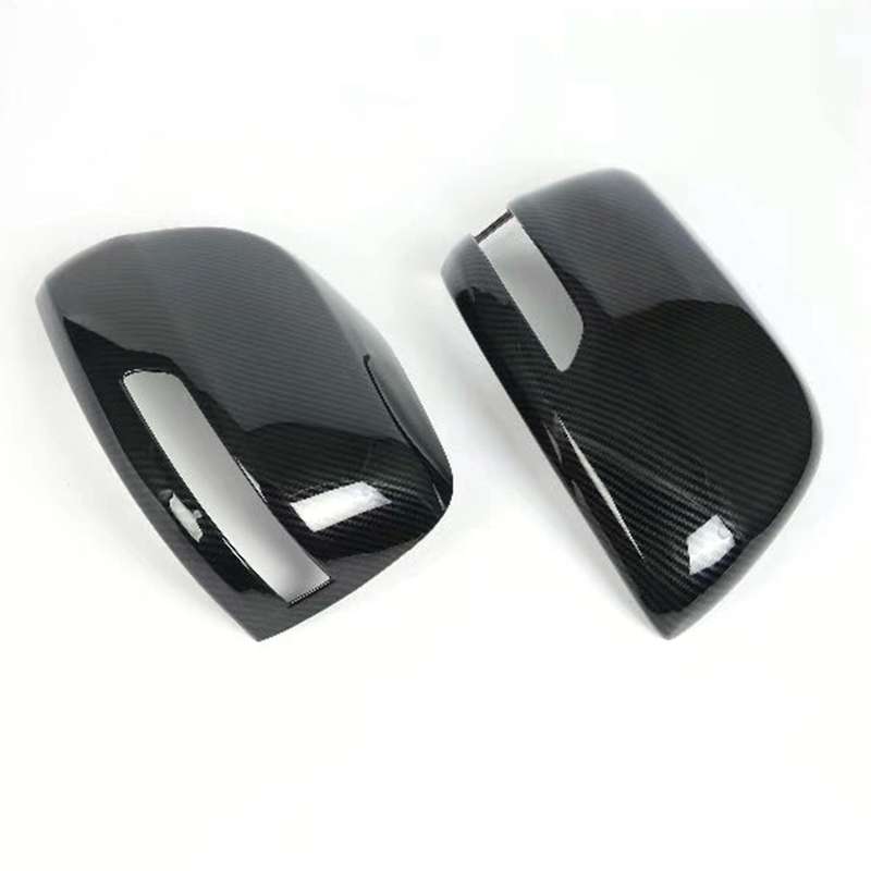 Car ABS Carbon Fiber Rear View Mirror Cover Trim Caps for Land Cruiser Prado 150 FJ150 2018 2019 202