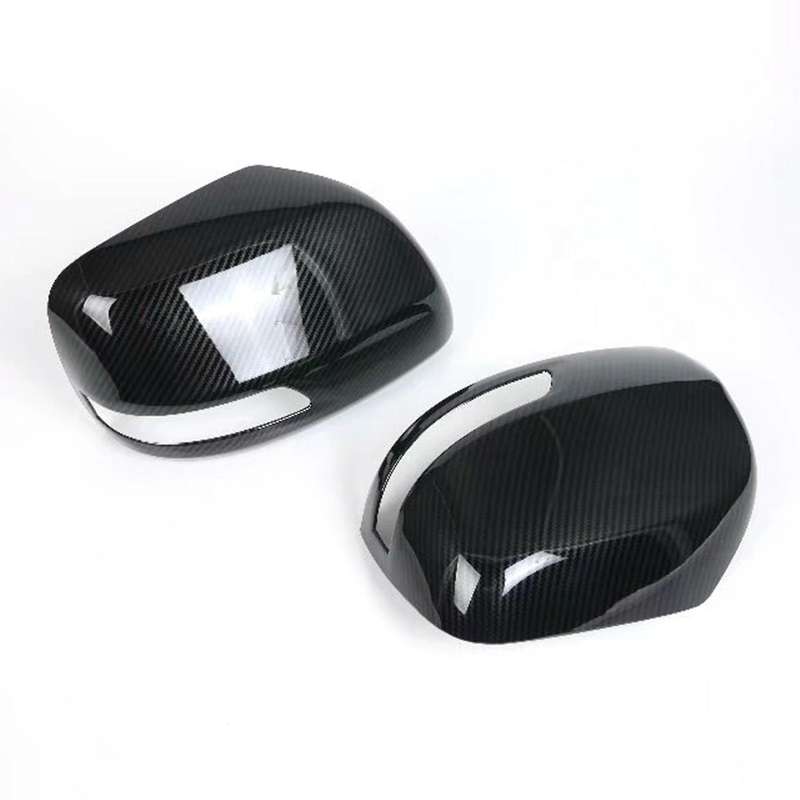 Car ABS Carbon Fiber Rear View Mirror Cover Trim Caps for Land Cruiser Prado 150 FJ150 2018 2019 202