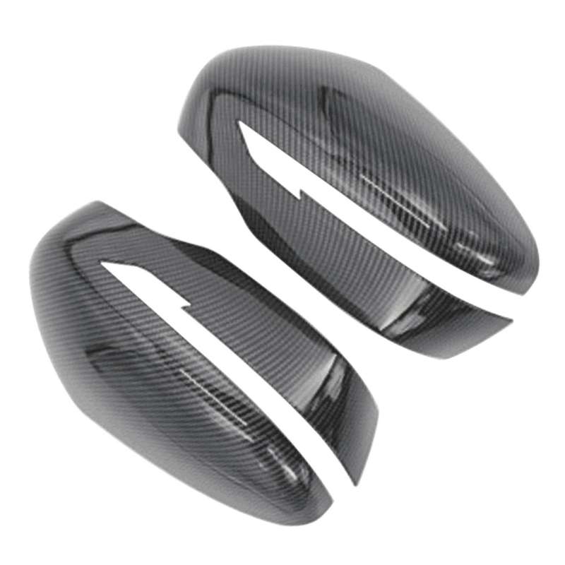 Car ABS Carbon Fiber Rear View Mirror Cover Trim Decorative Sticker for 2014-2019