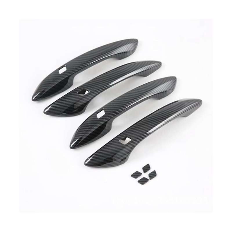 Car Abs Carbon Fiber Outer Side Door Handle Cover Trim for 2020 2021