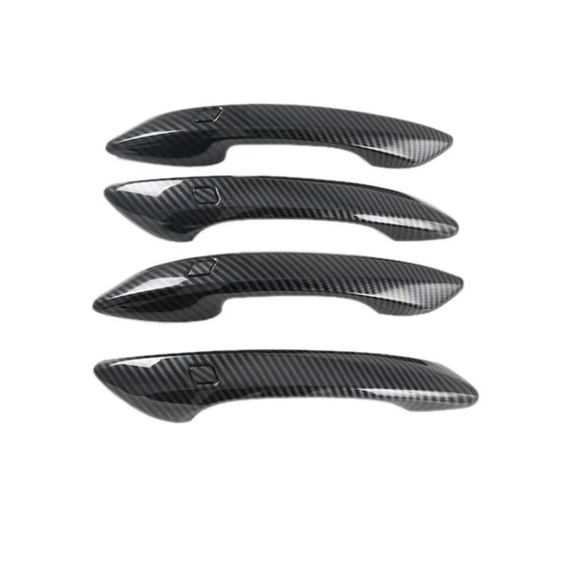 Car Abs Carbon Fiber Outer Side Door Handle Cover Trim for 2020 2021