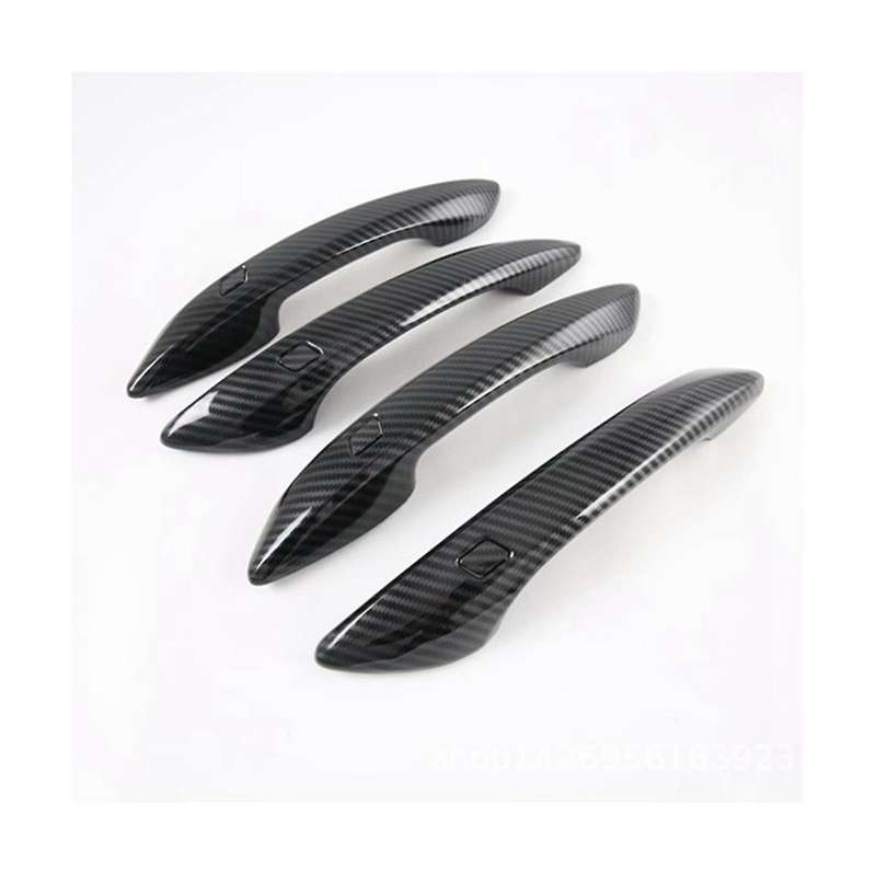 Car Abs Carbon Fiber Outer Side Door Handle Cover Trim for 2020 2021