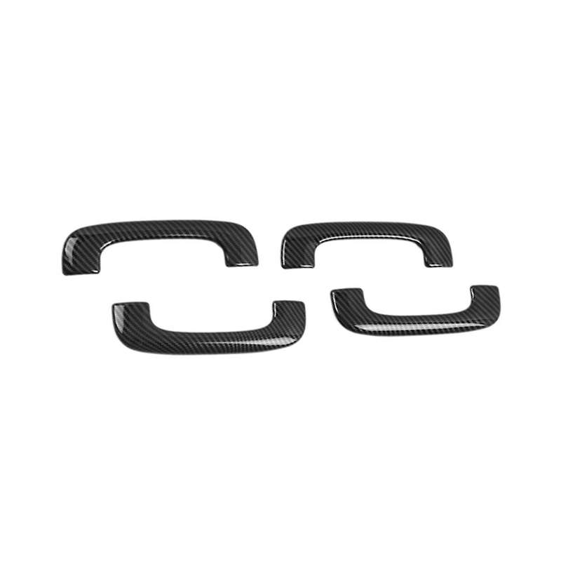 Car Abs Carbon Fiber Interior Roof Handle Cover Trim for Charger 2015-2020 Accessories