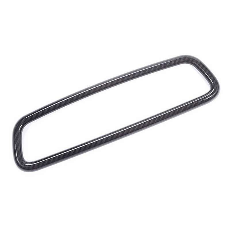 Car ABS Carbon Fiber Interior Rearview Mirror Frame Trim for 4 Range Sport Evoque