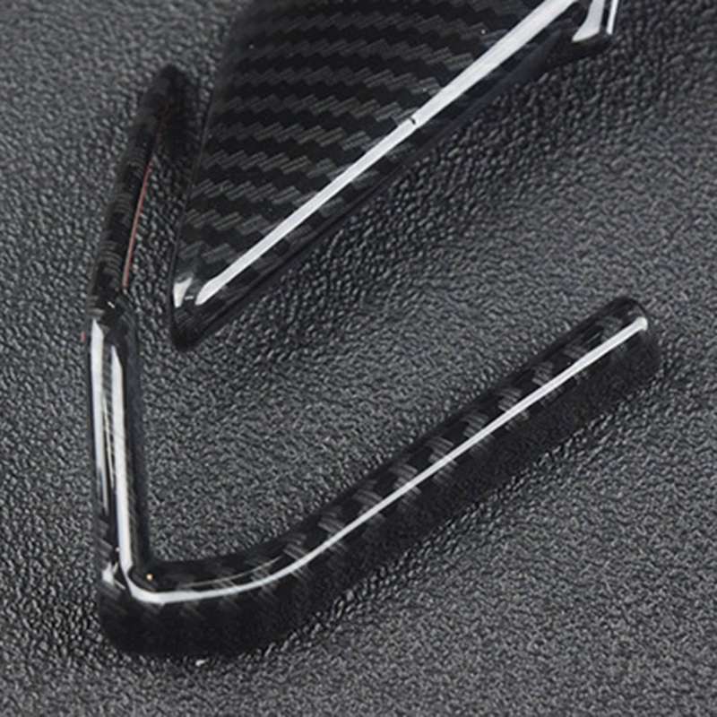 Car ABS Carbon Fiber Interior Steering Wheel Button Cover Inner Trims for CX5 2018 Sequin Decorate C