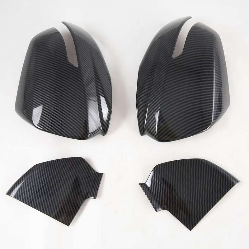 Car ABS Carbon Fiber Rearview Side Mirror Cover Trim for 2019 2020
