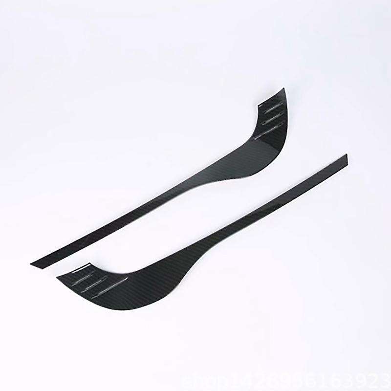 Car ABS Carbon Look Front Fog Light Eyelids Fog Lamp Eyebrows Cover Trim for -5 CX5 2017- 2020 Car A