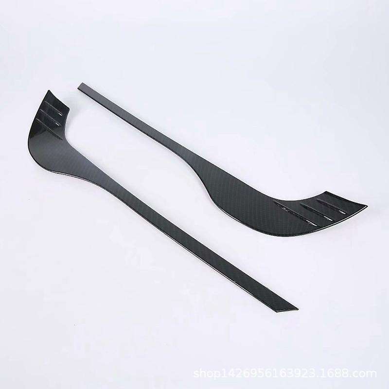 Car ABS Carbon Look Front Fog Light Eyelids Fog Lamp Eyebrows Cover Trim for -5 CX5 2017- 2020 Car A