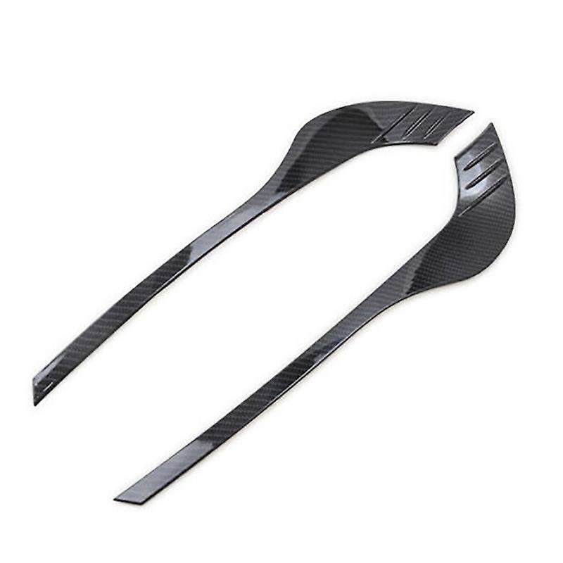 Car ABS Carbon Look Front Fog Light Eyelids Fog Lamp Eyebrows Cover Trim for -5 CX5 2017- 2020 Car A