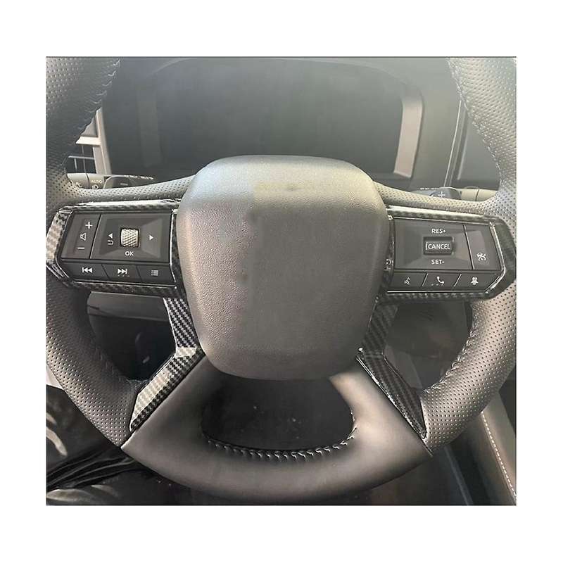 Car Abs Carbon Fiber Steering Wheel Cover Trim Sticker for 2022 2023 Car Accessories
