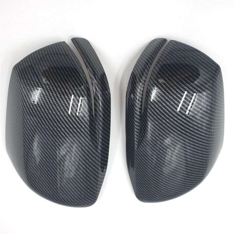 Car ABS Carbon Fibler Rearview Side Mirror Cover Trim for -V 2021