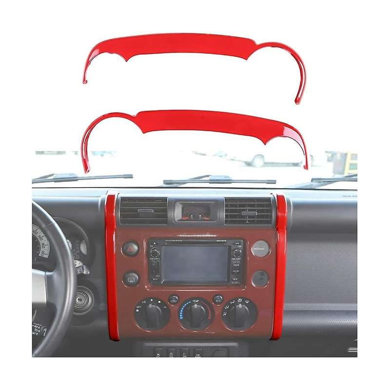 Car Abs Center Console Navigation Side Trim Strip Fit, Dashboard Navigation Side Decorative Strip C
