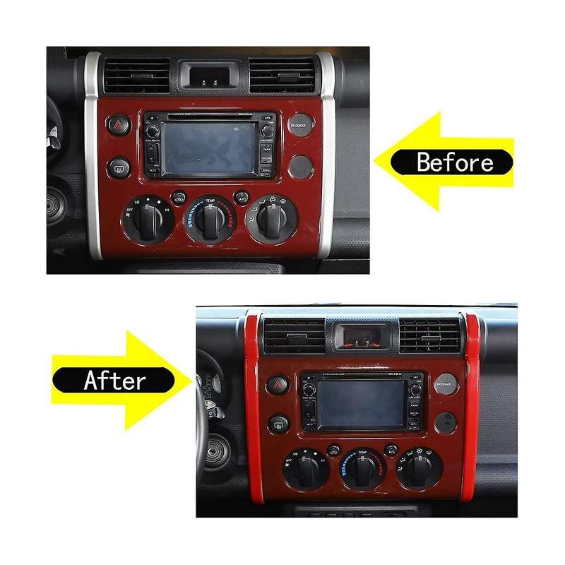 Car Abs Center Console Navigation Side Trim Strip Fit, Dashboard Navigation Side Decorative Strip C