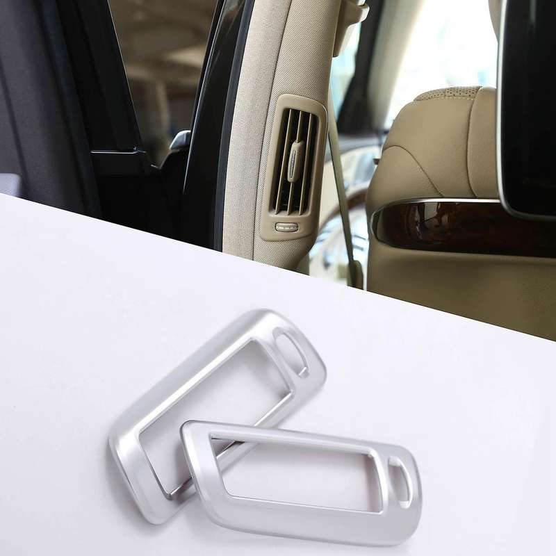 Car ABS Chrome B Pillar Air Conditioning Outlet Frame Cover Trim for W222 S-Class S300 S320 S350 S40
