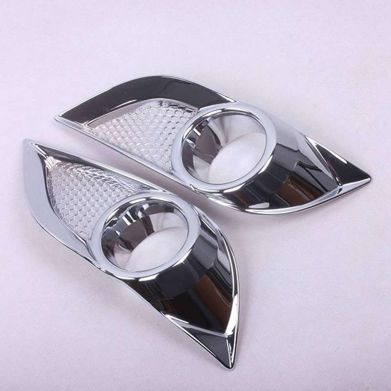 Car ABS Chrome Front Fog Lamp Light Decoration Cover Trim for BT50 2012-2017