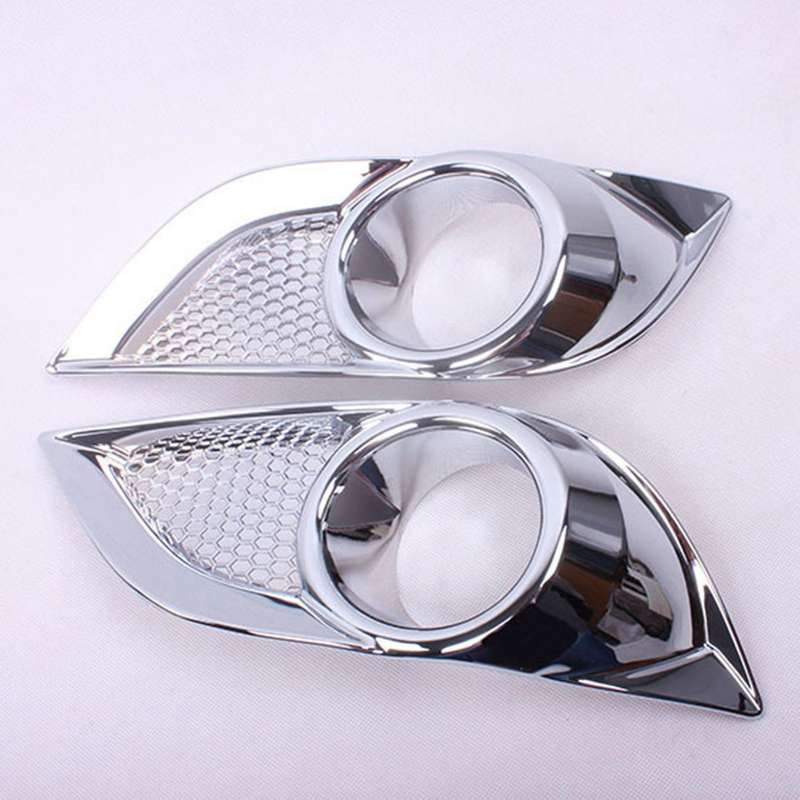 Car ABS Chrome Front Fog Lamp Light Decoration Cover Trim for BT50 2012-2017