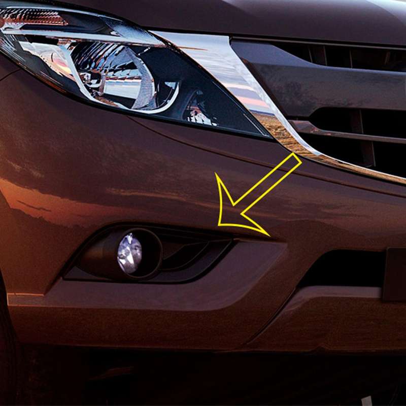 Car ABS Chrome Front Fog Lamp Light Decoration Cover Trim for BT50 2012-2017