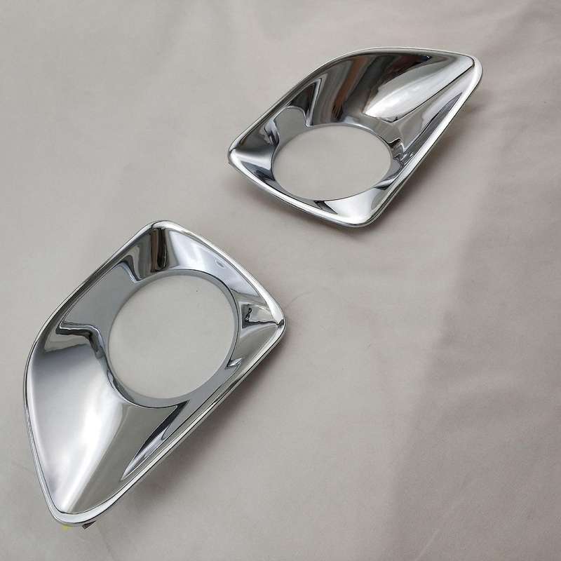 Car ABS Chrome Front Fog Lamp Cover Trim Decoration for NAVARA NP300 2015-2019