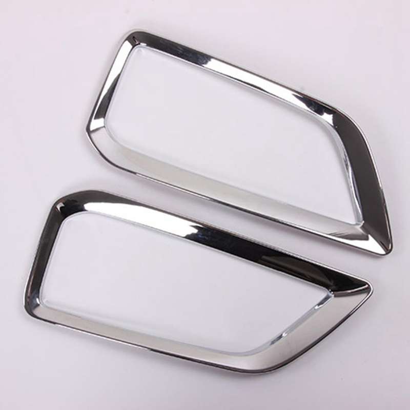 Car ABS Chrome Front Fog Lamp Light Protect Cover Trim Accessories for Encino 2018 2019