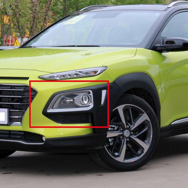 Car ABS Chrome Front Fog Lamp Light Protect Cover Trim Accessories for Encino 2018 2019