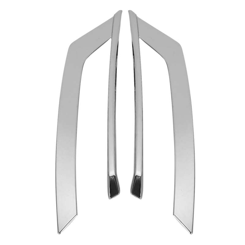 Car ABS Chrome Front Fog Light Eyebrow Decoration Cover Trim Strip for S90 V90 2017-19 Exterior Acce