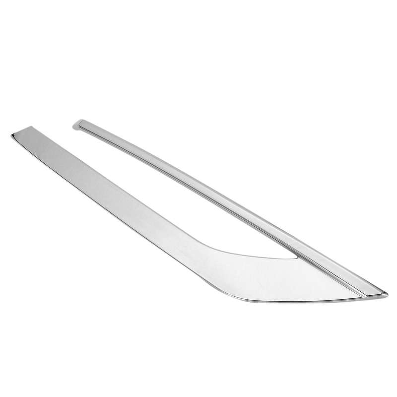 Car ABS Chrome Front Fog Light Eyebrow Decoration Cover Trim Strip for S90 V90 2017-19 Exterior Acce