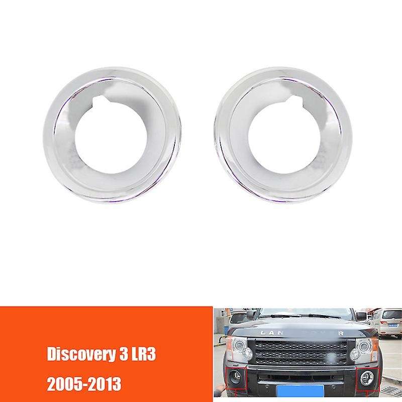 Car ABS Chrome Front Fog Light Cover Trim for 3 LR3 2005-2013 Car Interior Accessories