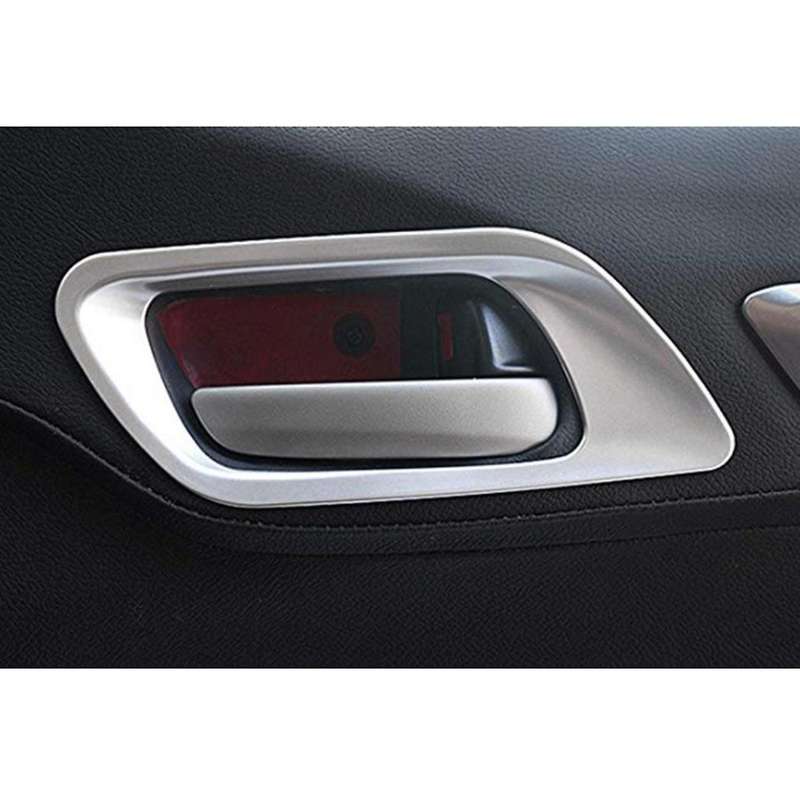 Car ABS Chrome Interior Door Pull Handle Frame Cover Trim for Fit Jazz 2014-2018