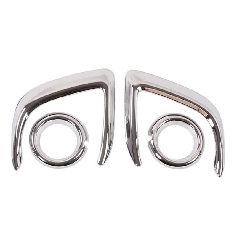 Car ABS Chrome Head Front Fog Light Lamp Sticker Cover Trim for ASX 2013 2014 2015